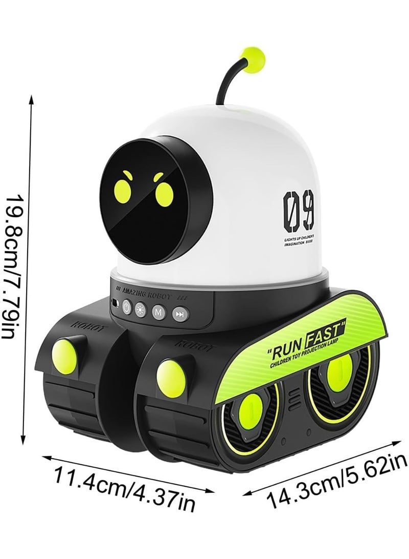 Kids Cartoon Projector Night Light, Star & Moon Projector Lamp for Children’s Bedroom and Nursery, Cute Robot Night Light for Boys and Girls - Image 5